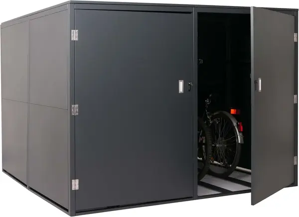 4er-Fahrradgarage HWC-L56cAM 160x222x208cm - anthrazit