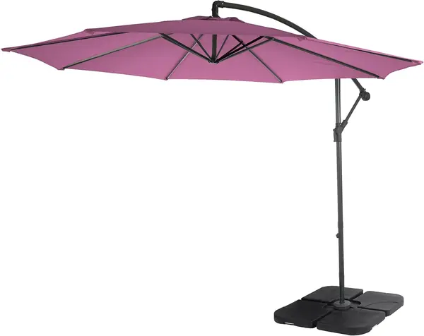 Ampelschirm Acerra Polyester/Stahl Ø 3m mit Ständer