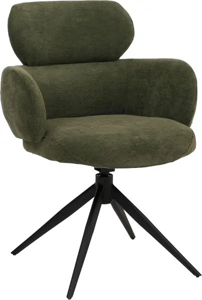Esszimmerstuhl HWC-O77 Stoff (310g/m2) Chenille Öko-Tex…