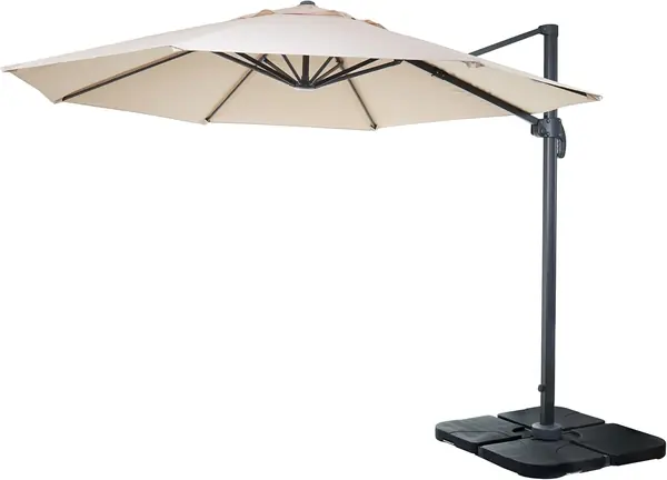 Gastronomie-Ampelschirm HWC-A96 3m Polyester