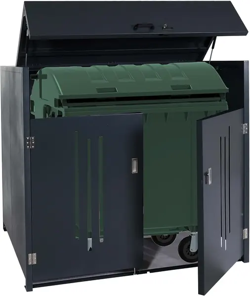 Müllcontainerverkleidung HWC-M54 Container bis 1100L…
