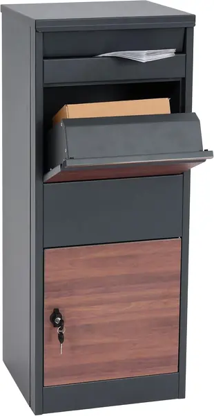 Paketkasten HWC-G80 Größe L - verzinkt anthrazit…