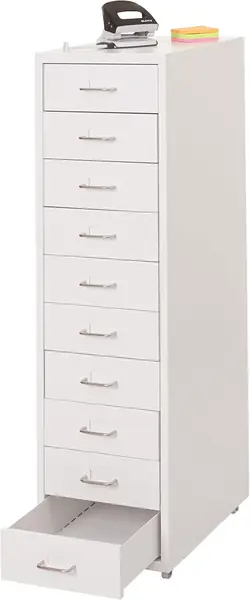 Rollcontainer Boston T851 110x28x41cm - weiß